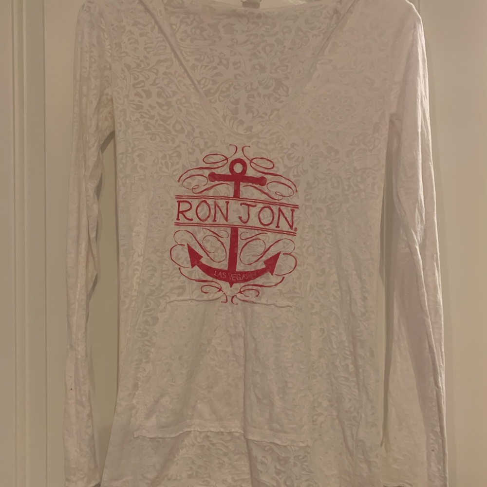 🌸🌊⛵🌺 NWOT Ron Jon surf shop Las Vegas sheer top